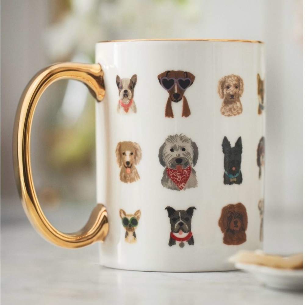 Rifle Paper Company Porcelain "Hot Dogs" Mug